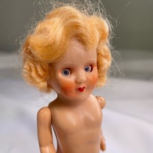 VTG 1950s ‘Rosebud’ hard plastic doll w/ open and close eyes Made in England